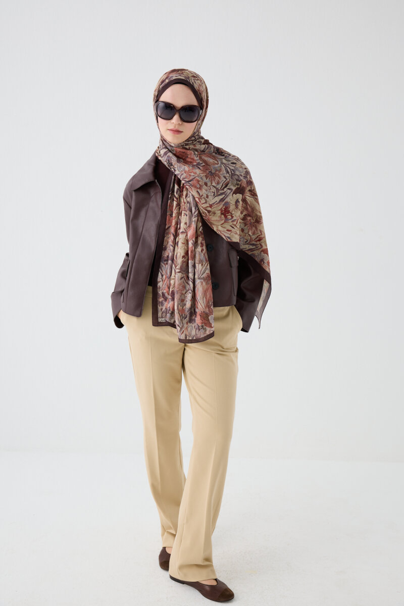 Paradise Kraş Şal - Kahve