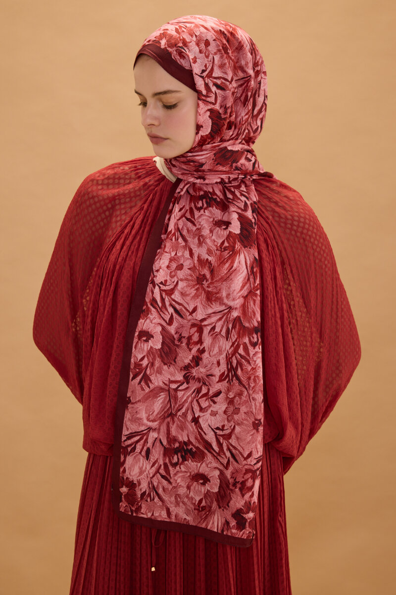 Paradise Kraş Şal - Cherry