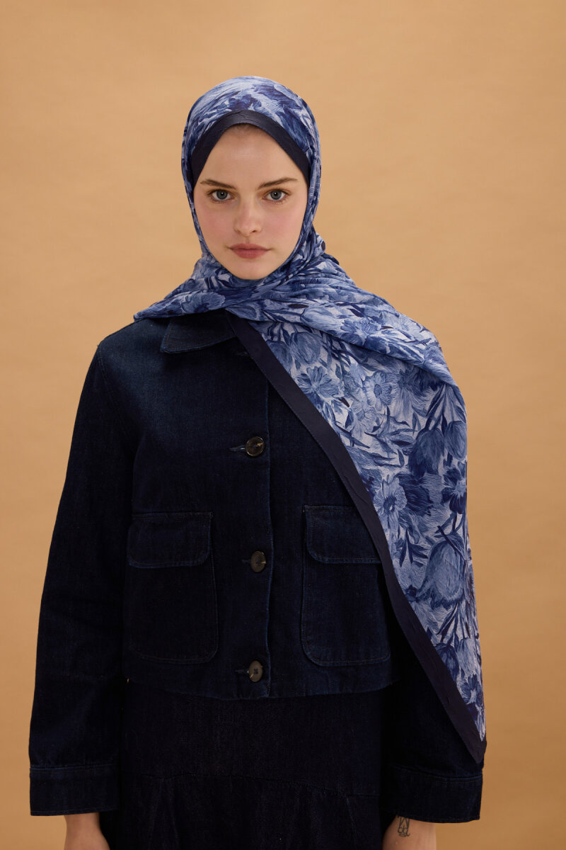 Paradise Kraş Şal - Lacivert