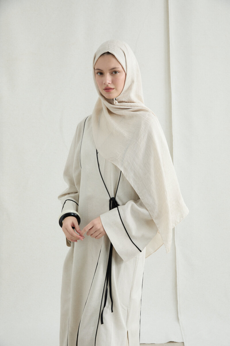 İtalyan Jakar Şal Kibrit Desen - Taş