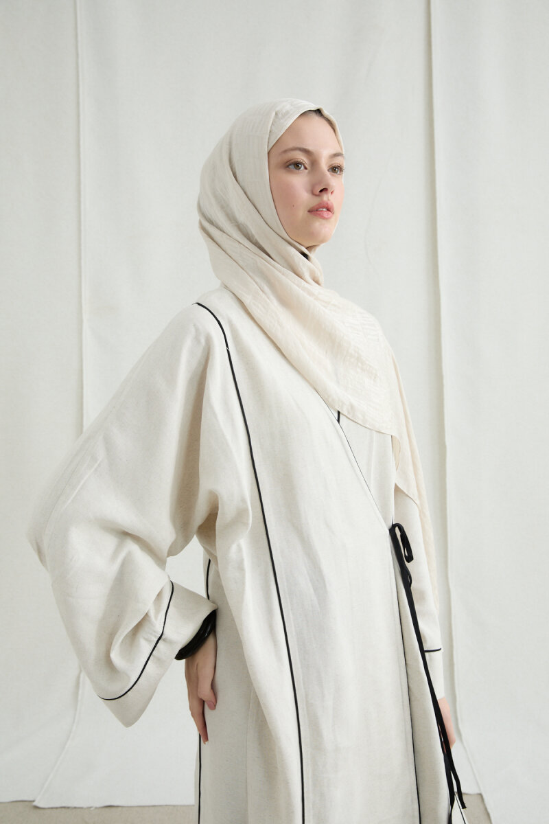 İtalyan Jakar Şal Kibrit Desen - Taş