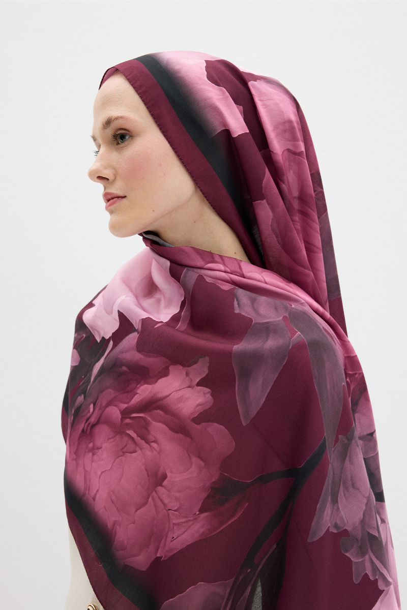 Lotus Soft Şal - Açık Mürdüm