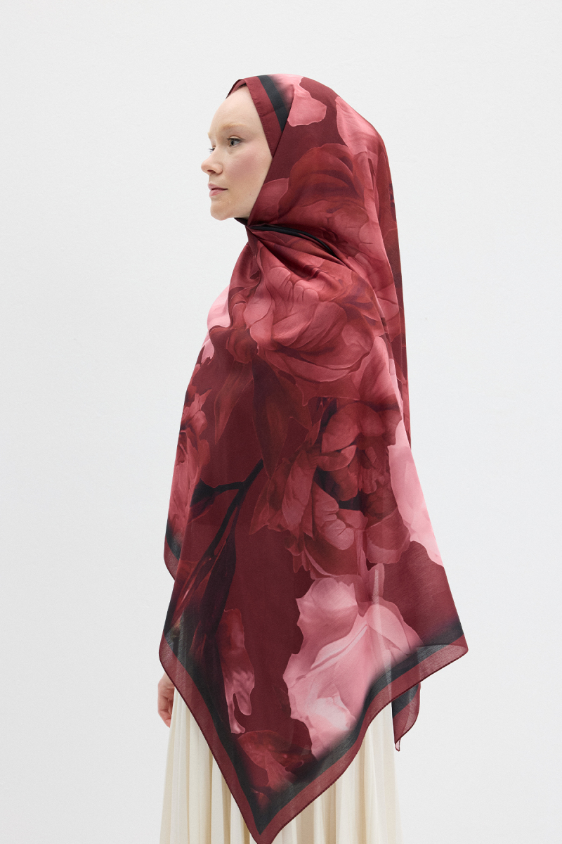 Lotus Soft Şal - Cherry