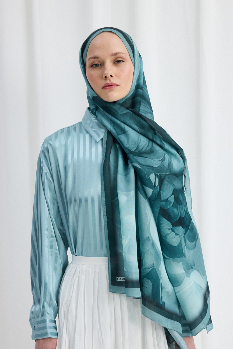 Lotus Soft Şal - Turkuaz