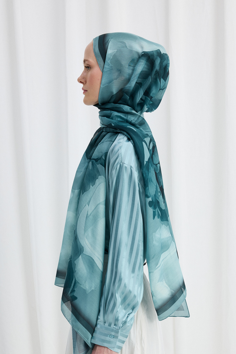 Lotus Soft Şal - Turkuaz