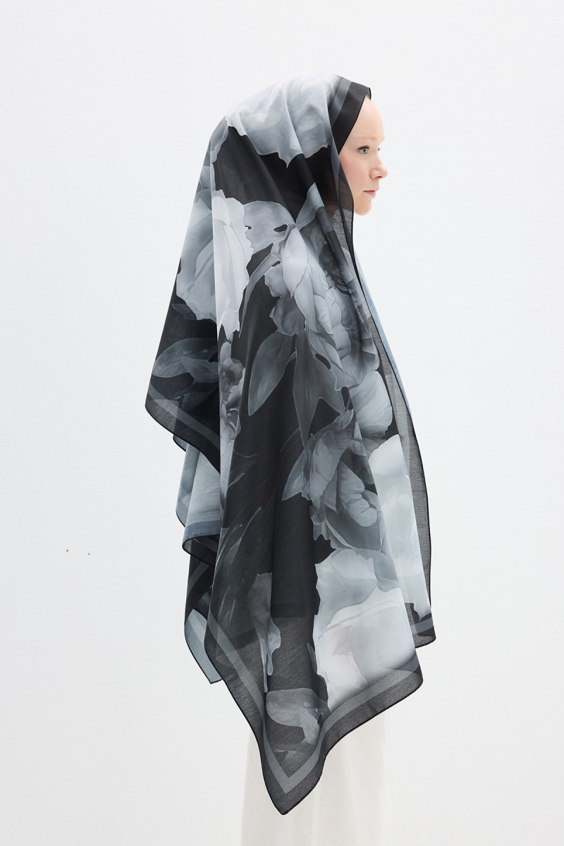 Lotus Soft Şal - Siyah