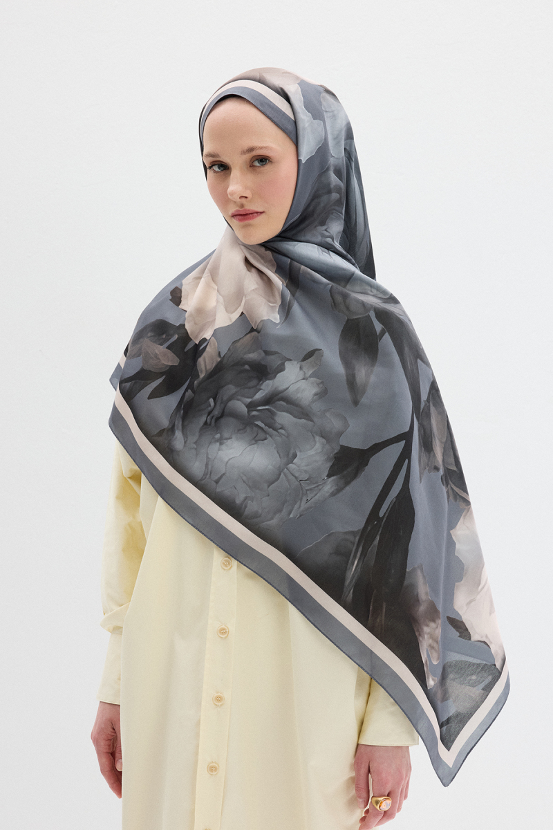 Lotus Soft Şal - Soğuk Gri