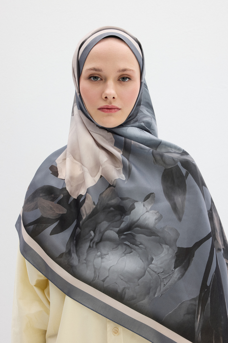 Lotus Soft Şal - Soğuk Gri