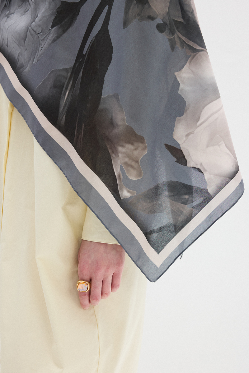 Lotus Soft Şal - Soğuk Gri