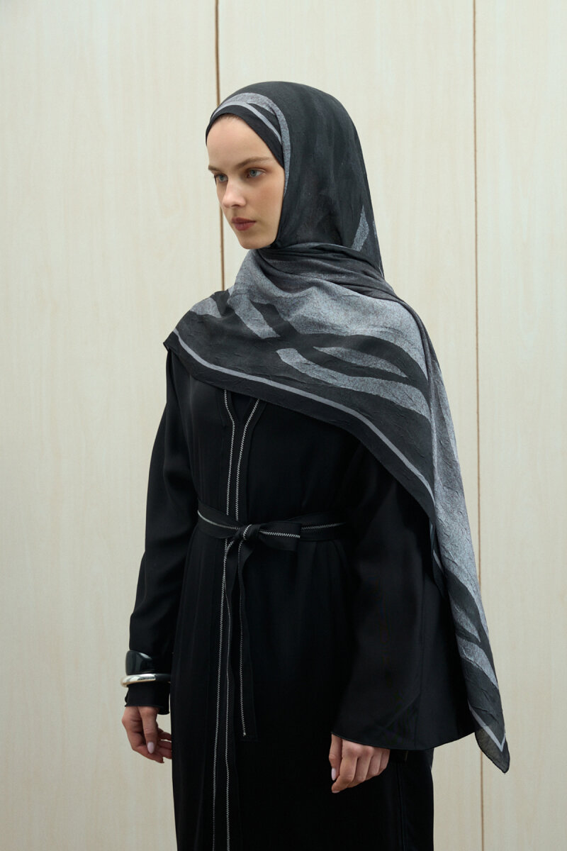 Meyus Kraş Şal - Siyah