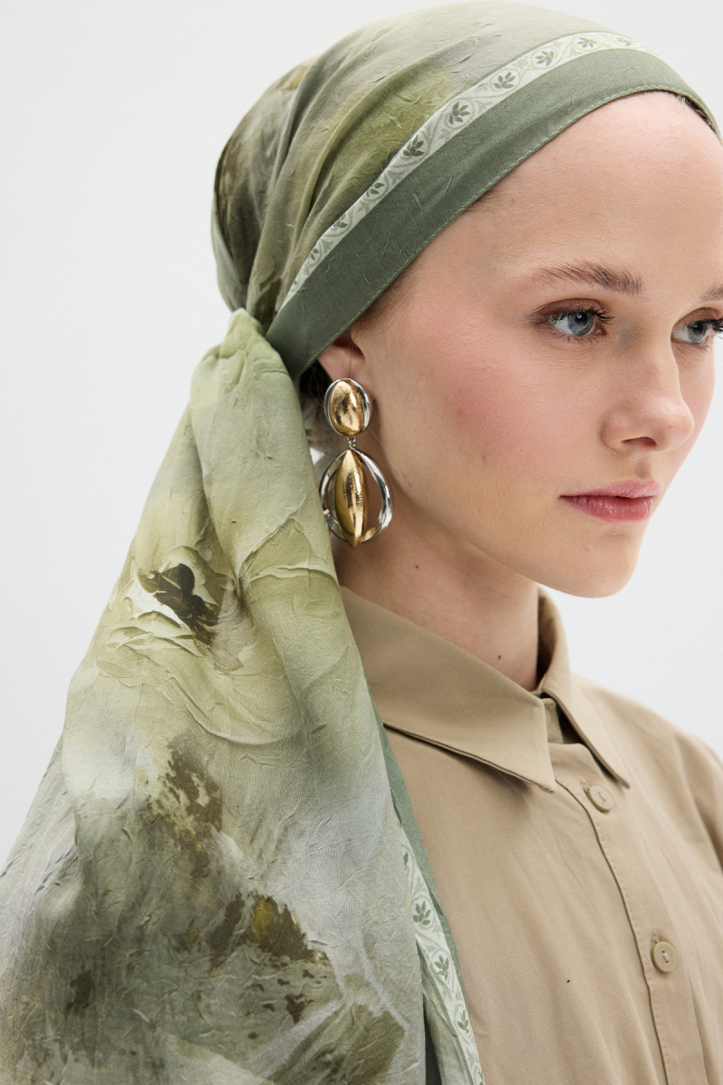 Sera Desen Kraş Şal - Çağla