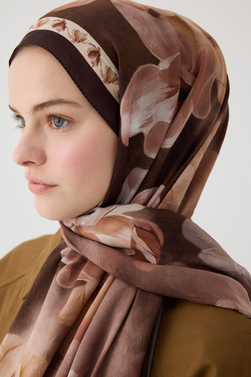 Opera Kraş Şal - Acı Kahve