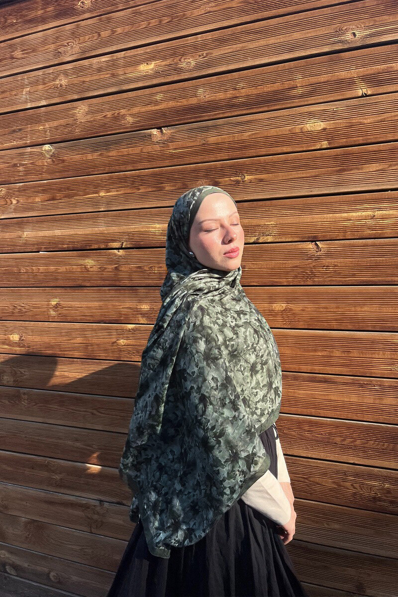 Olivia Kraş Şal - Yeşil