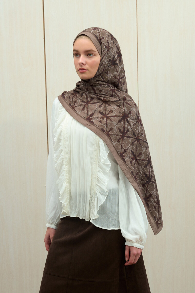 Vetra Kraş Şal - Vizon