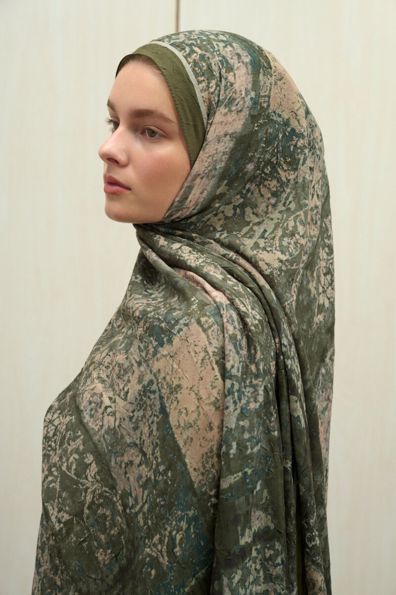 Mahzel Kraş Şal - Yeşil