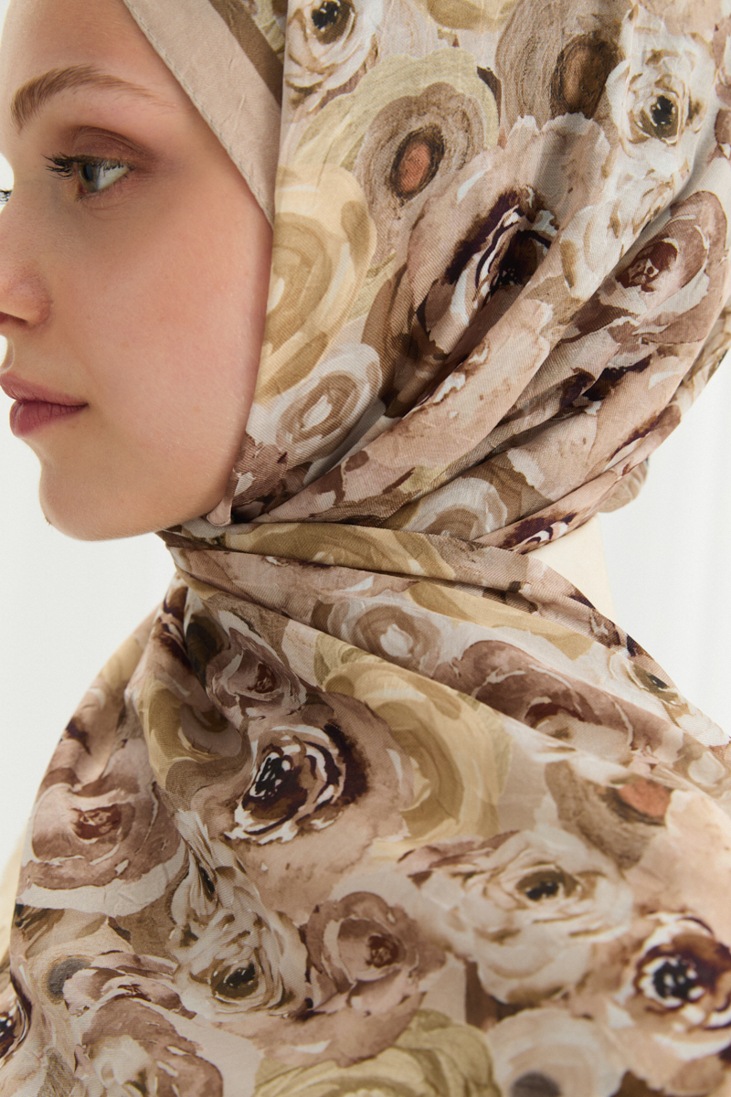 Rosemary Kraş Şal - Tereyağı Sarısı