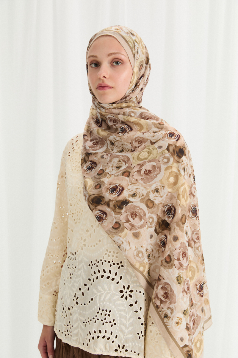 Rosemary Kraş Şal - Tereyağı Sarısı