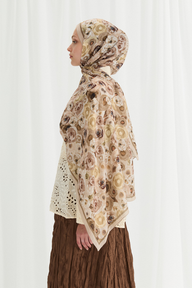 Rosemary Kraş Şal - Tereyağı Sarısı