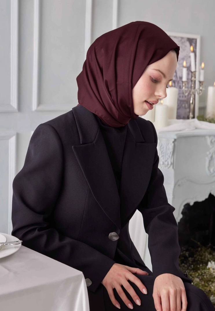 Janjan Şal Premium - Bordo