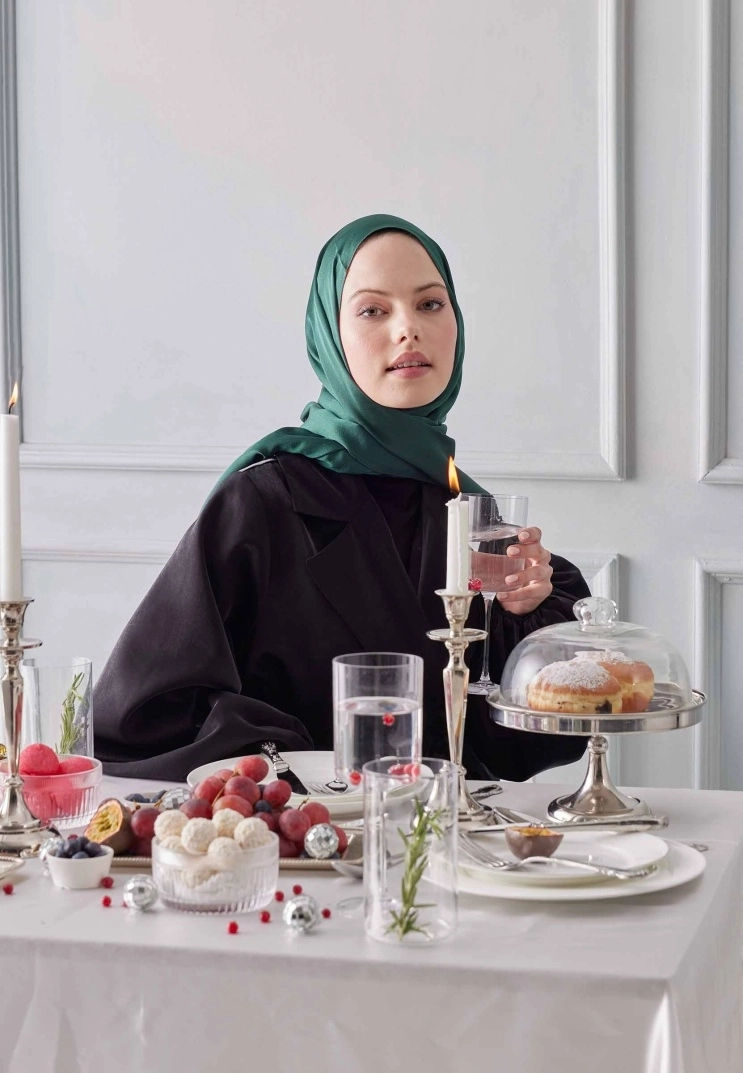 Janjan Şal Premium - Zümrüt