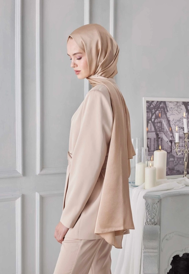 Janjan Şal Premium - Nude