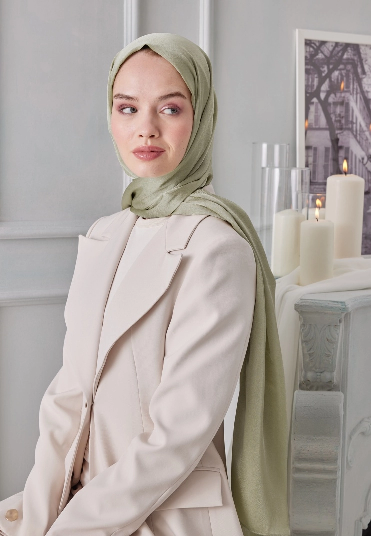 Janjan Şal Premium - Çağla Yeşili