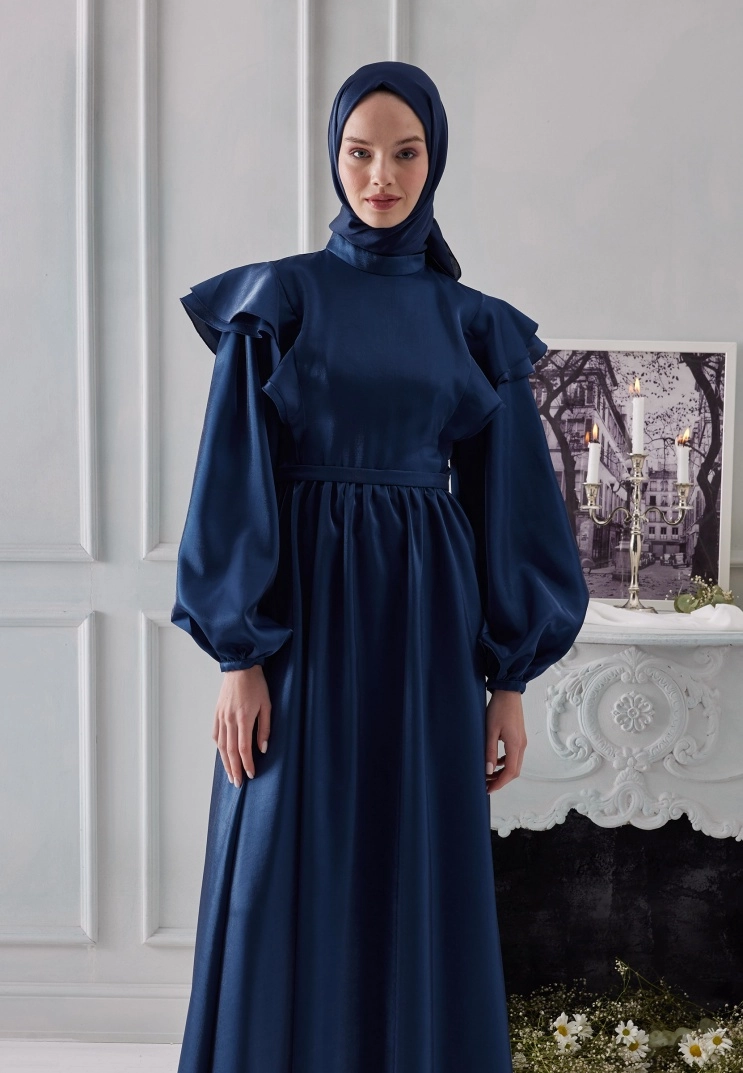 Janjan Şal Premium - Gece Mavisi