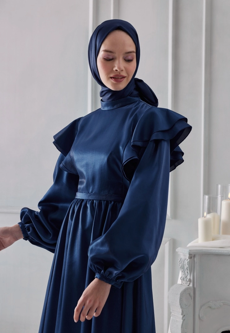 Janjan Şal Premium - Gece Mavisi