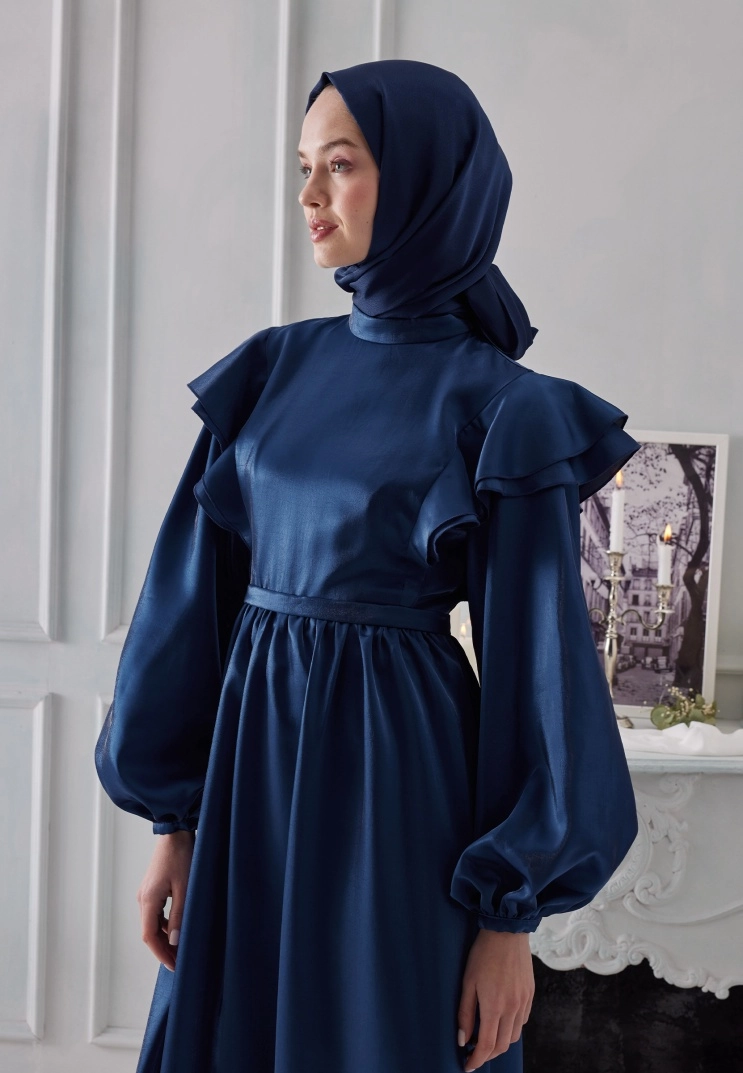 Janjan Şal Premium - Gece Mavisi