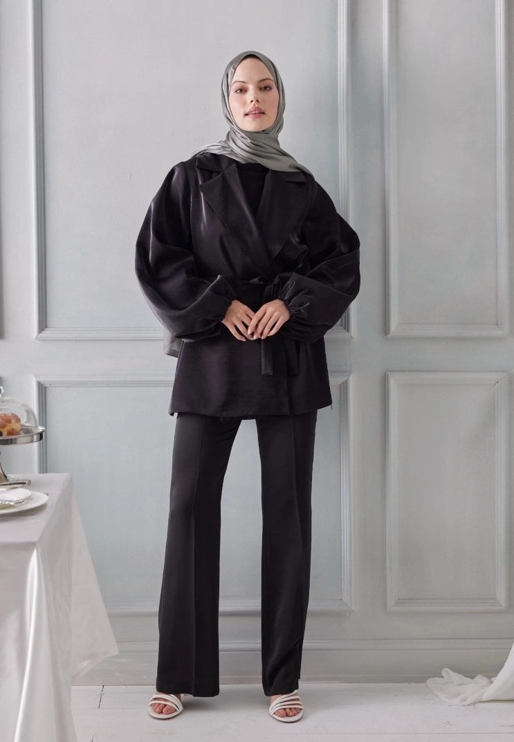 Janjan Şal Premium - Koyu Gri