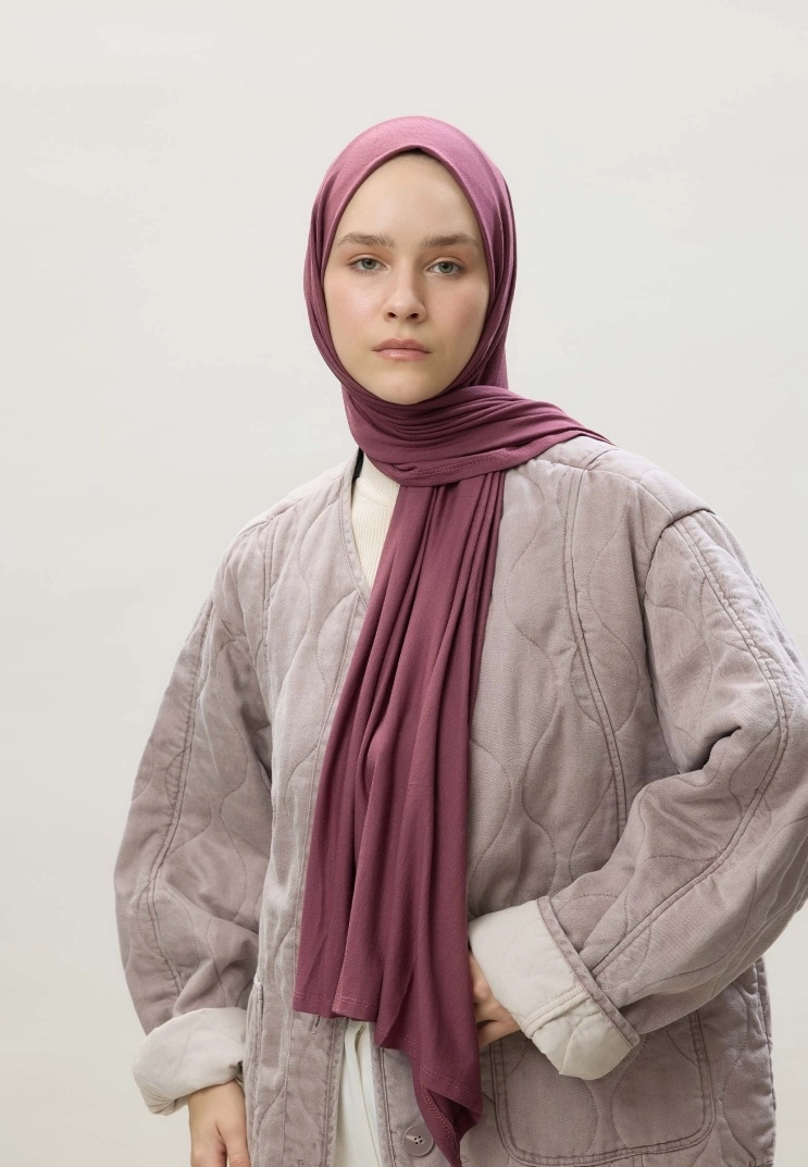 Penye Şal - Mürdüm