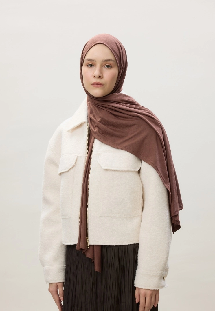 Penye Şal - Kızıl Kahve