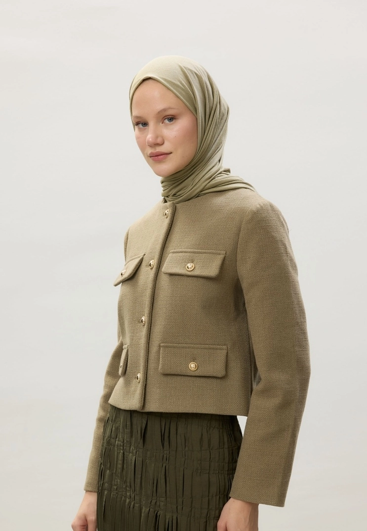 Penye Şal - Çağla Yeşili