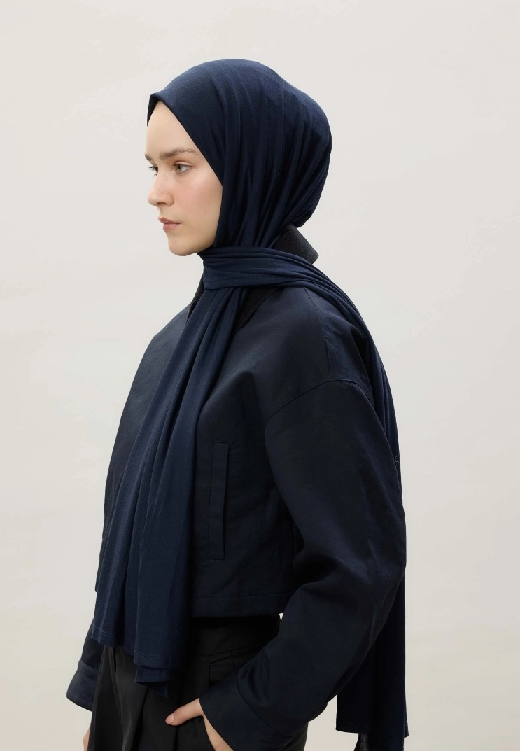 Penye Şal - Lacivert