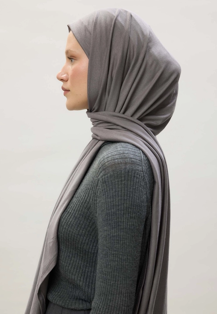 Penye Şal - Koyu Gri