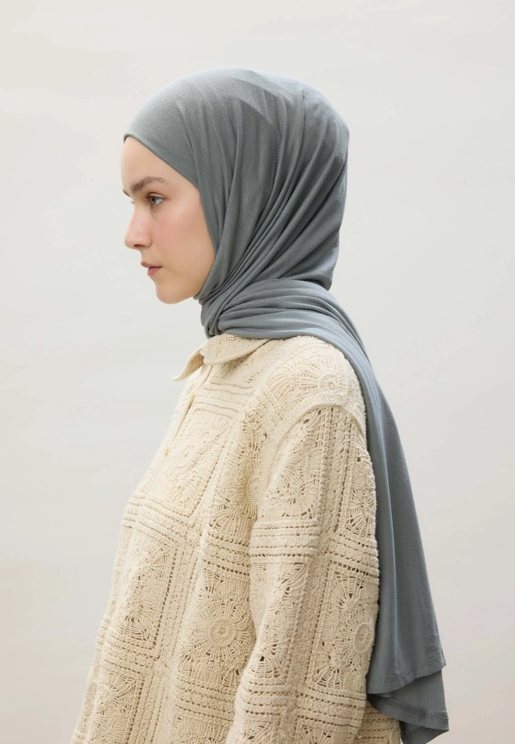 Penye Şal - Mavi Gri