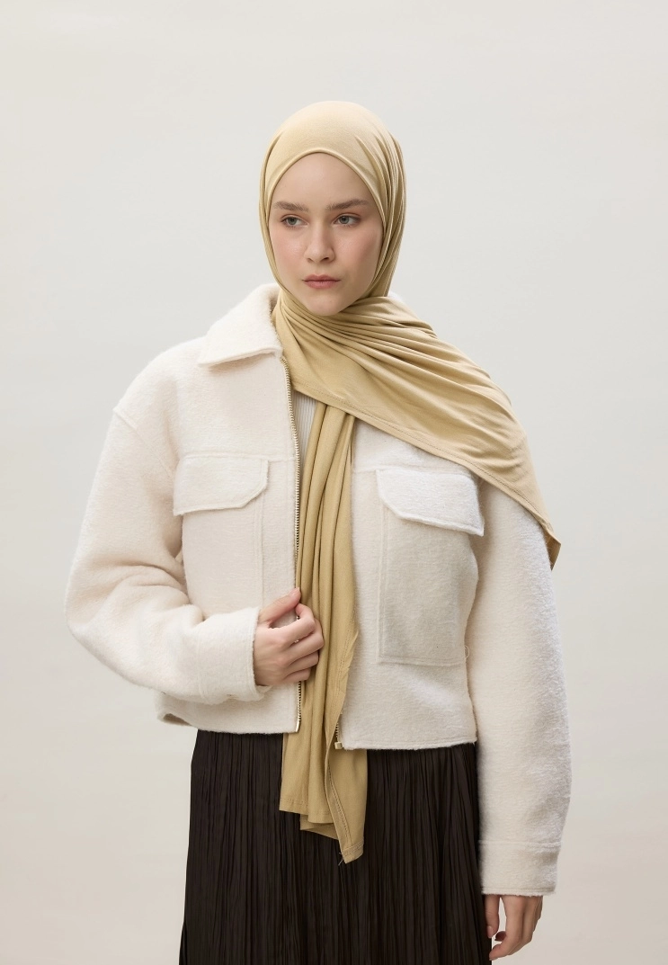 Penye Şal - Cappuccino