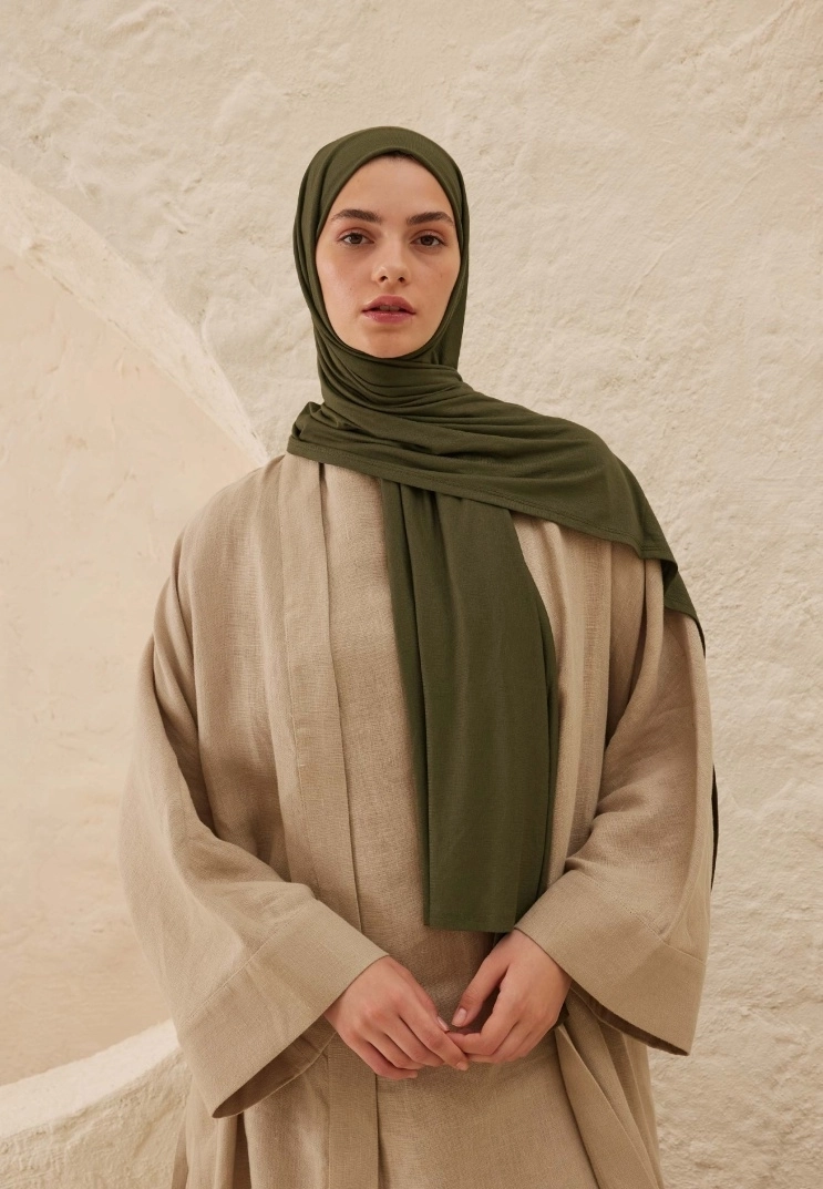 Penye Şal - Küf Yeşili