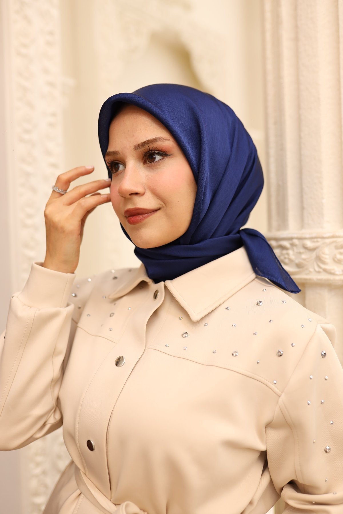 Jan Jan Eşarp - Lacivert