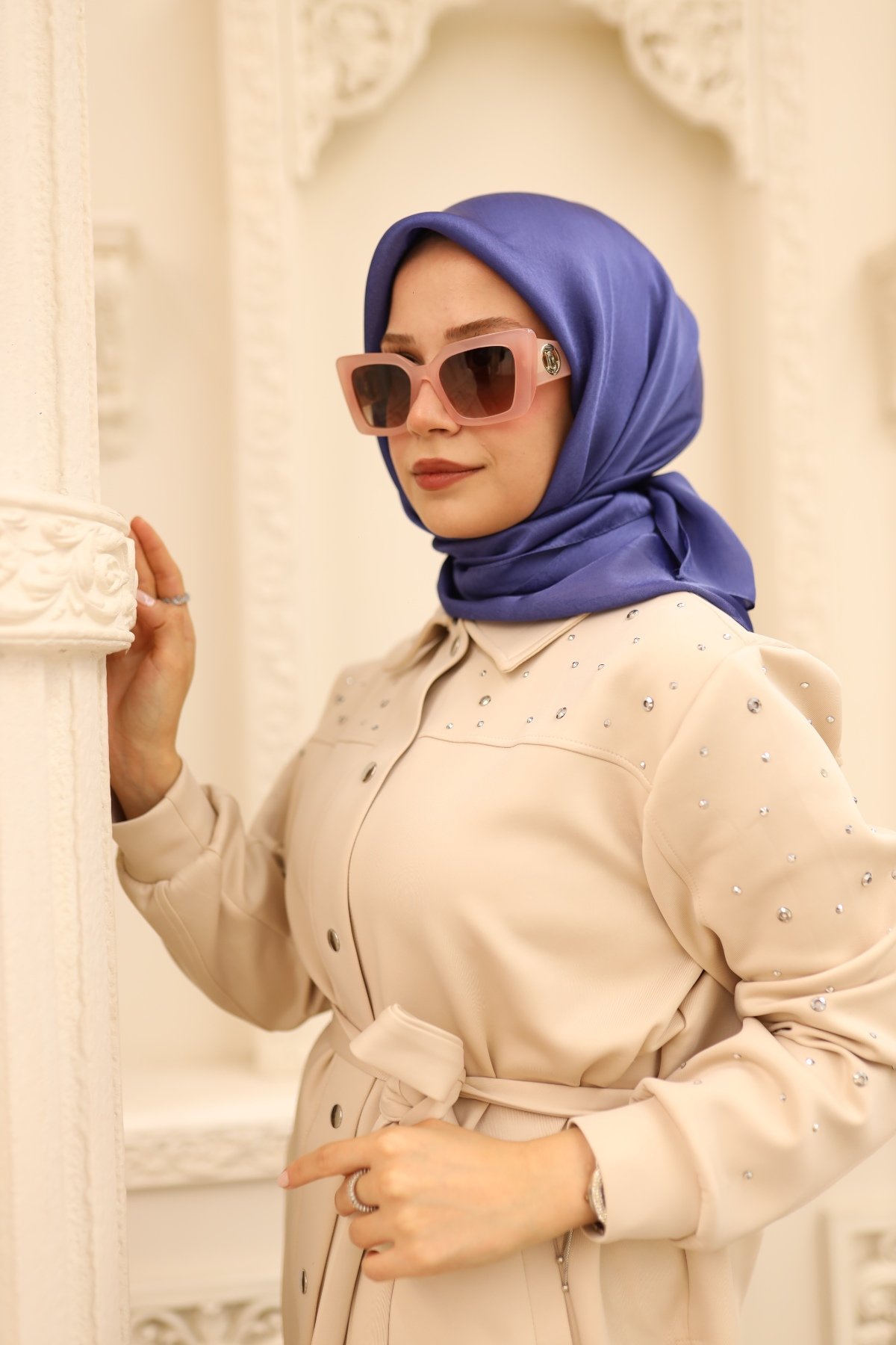 Jan Jan Eşarp - Morcivert