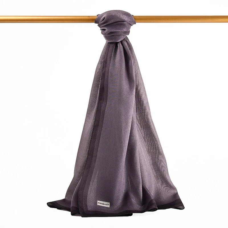 Çizgili Kehribar Şal - Leylak