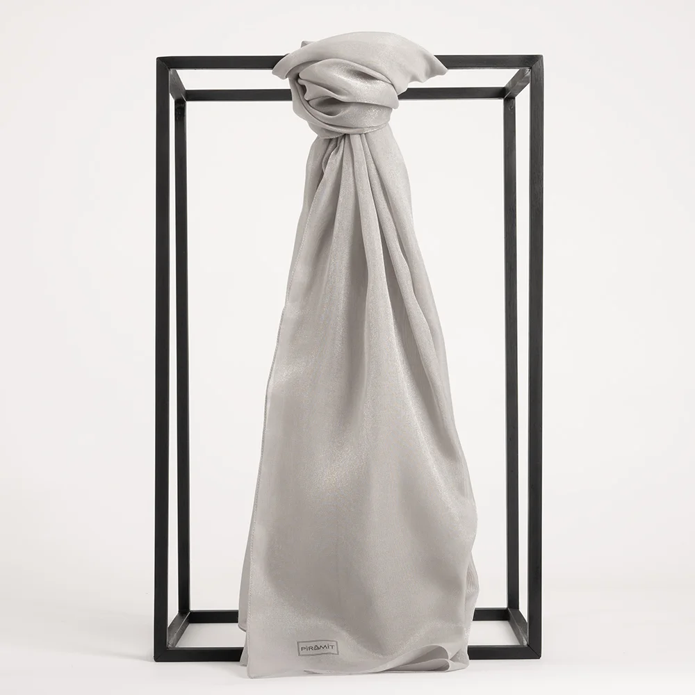 Düz Kehribar Şal - Taş rengi