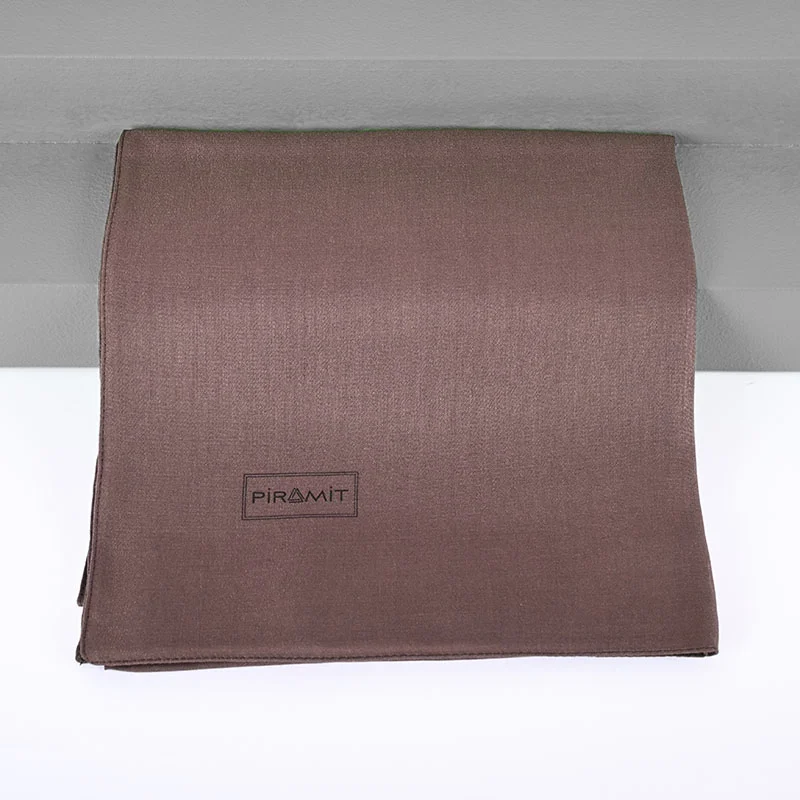 Düz Kehribar Eşarp - Mocha