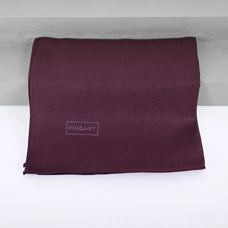 Düz Kehribar Eşarp - Mürdüm