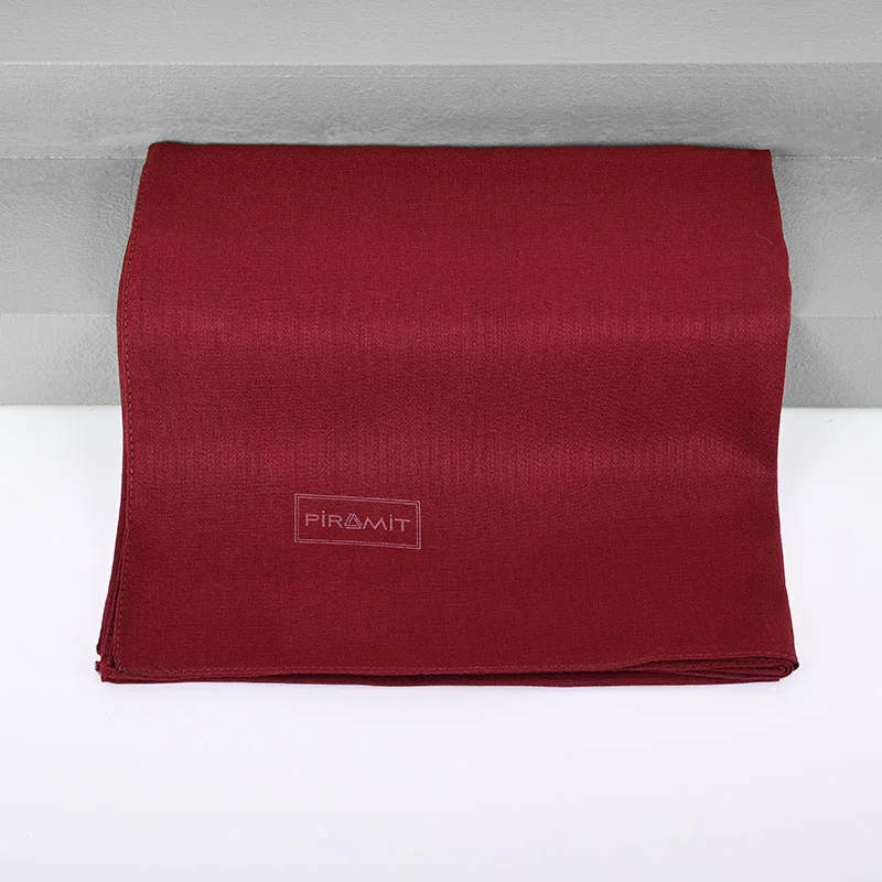 Düz Kehribar Eşarp - Bordo