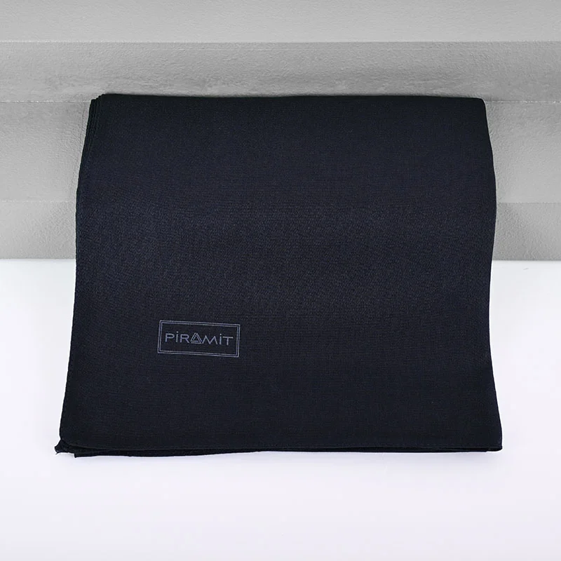 Düz Kehribar Eşarp - Koyu Lacivert