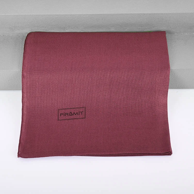 Düz Kehribar Eşarp - Açık Mürdüm