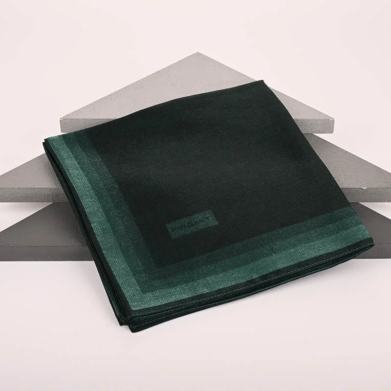 Çizgili Kehribar Eşarp - Koyu Zümrüt Yeşili