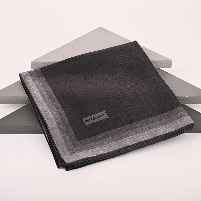 Çizgili Kehribar Eşarp - Patlıcan Moru