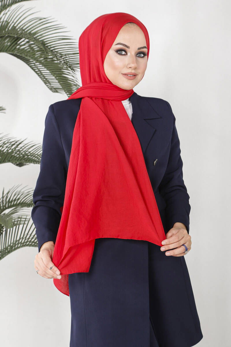 Kırmızı Amor Şal - Kırmızı